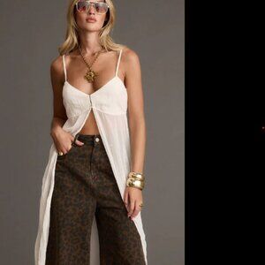 12th Tribe Mischa Ivory Longline Cami Top